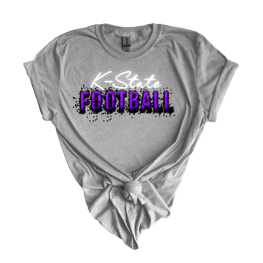 KState Football Fan T-Shirt, Unisex Tee, Game Day Apparel, Sports Clothing, College Football Gear, Casual Wear - T-Shirt - Positively Sassy - KState Football Fan T-Shirt, Unisex Tee, Game Day Apparel, Sports Clothing, College Football Gear, Casual Wear