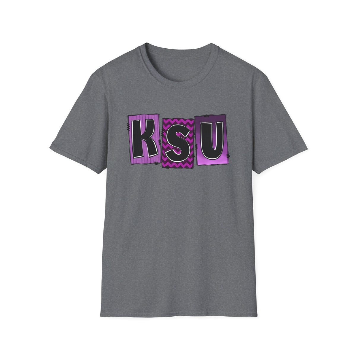 Ksu Letters KSU Letters Gildan 64000 Softstyle T-Shirt - T-Shirt - Positively Sassy