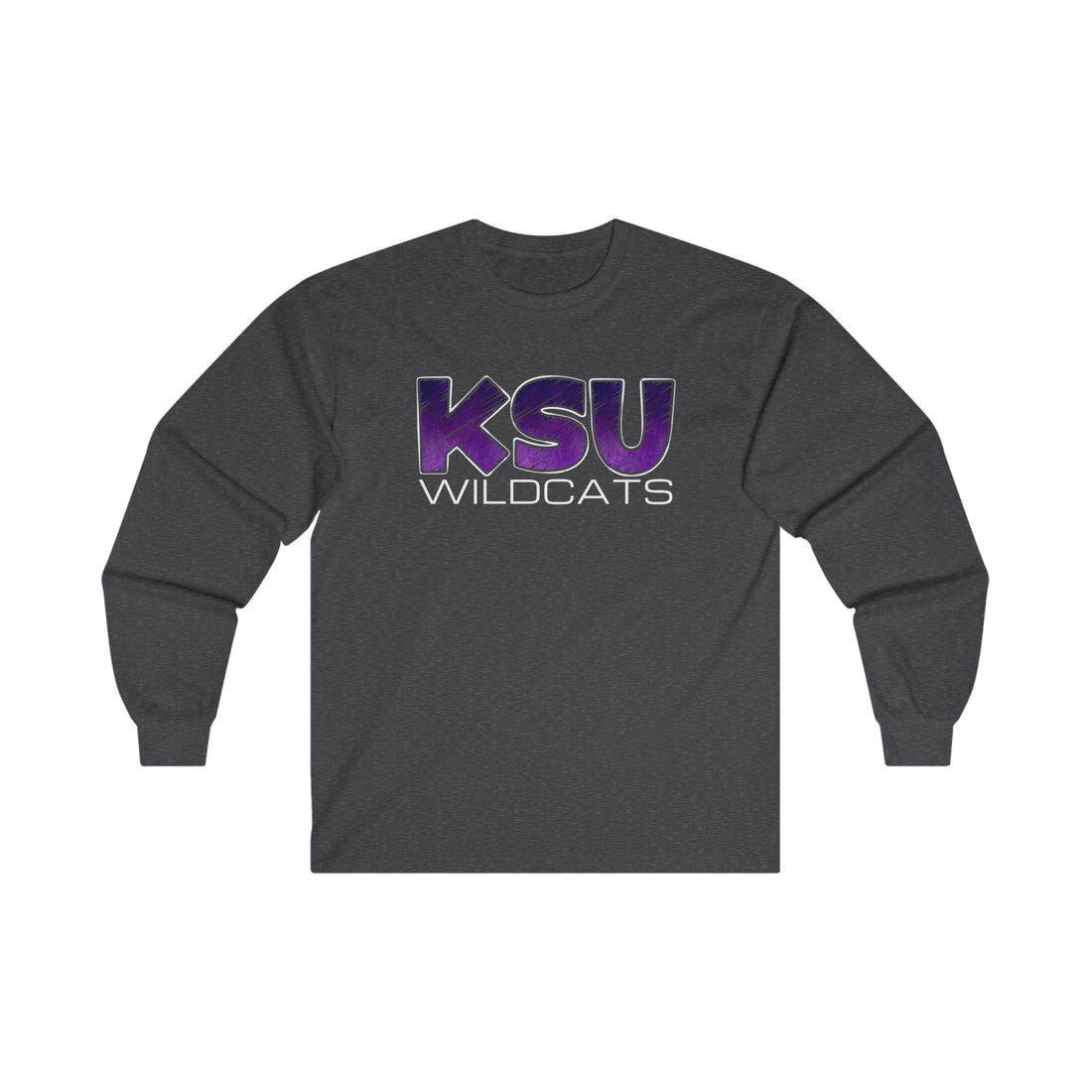 KSU Scratch Unisex Ultra Cotton Long Sleeve Tee - Long - sleeve - Positively Sassy - KSU Scratch Unisex Ultra Cotton Long Sleeve Tee