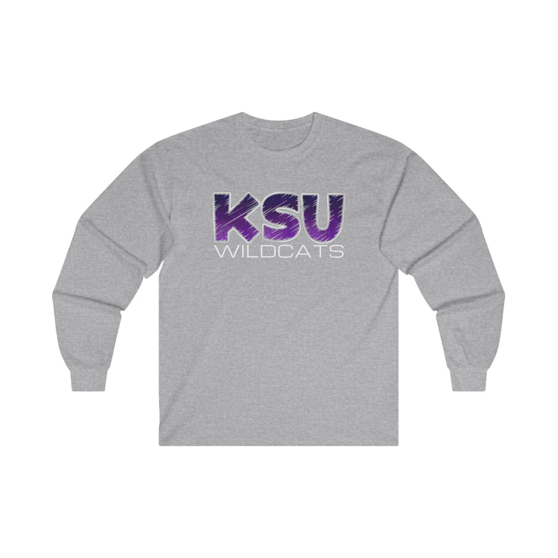 KSU Scratch Unisex Ultra Cotton Long Sleeve Tee - Long - sleeve - Positively Sassy - KSU Scratch Unisex Ultra Cotton Long Sleeve Tee