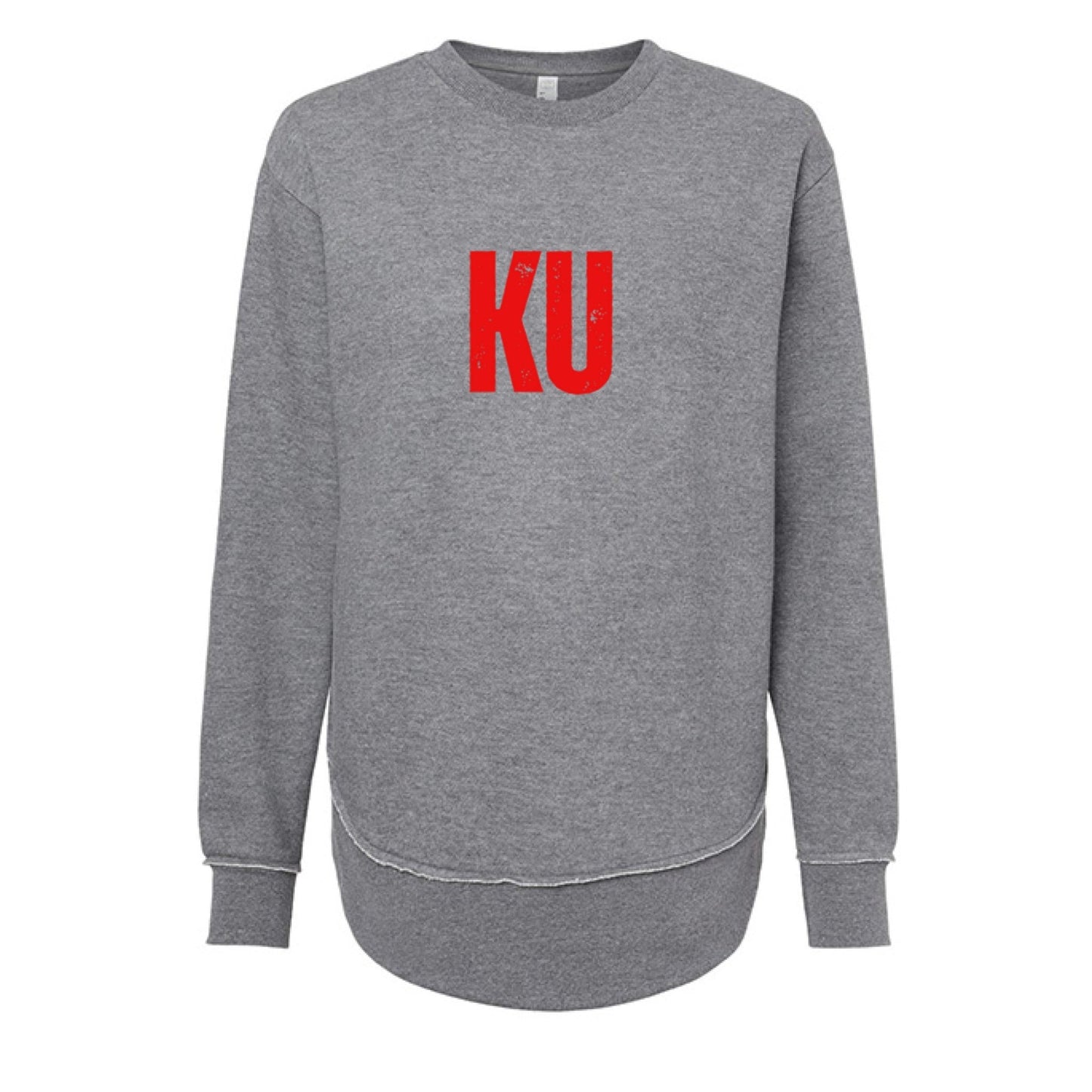 KU Long Crewneck - Positively Sassy - KU Long Crewneck