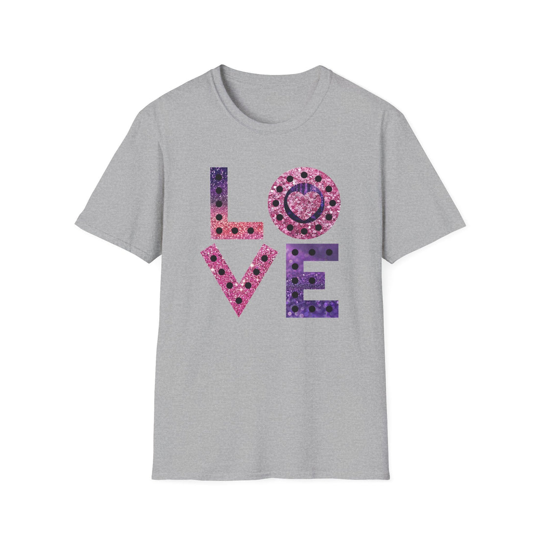 L - O - V - E Gildan 64000 Softstyle T-Shirt - T-Shirt - Positively Sassy - L - O - V - E Gildan 64000 Softstyle T-Shirt