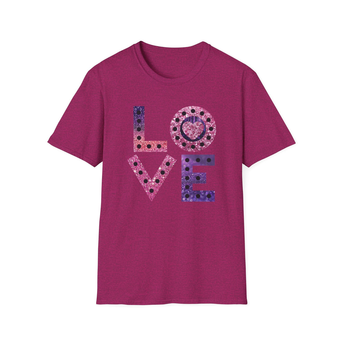 L - O - V - E Gildan 64000 Softstyle T-Shirt - T-Shirt - Positively Sassy - L - O - V - E Gildan 64000 Softstyle T-Shirt