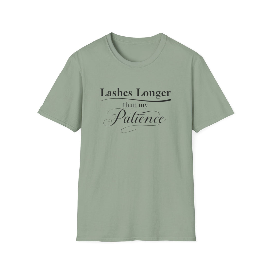 Lashes vs Patience Softstyle T-Shirt - T-Shirt - Positively Sassy - Lashes vs Patience Softstyle T-Shirt