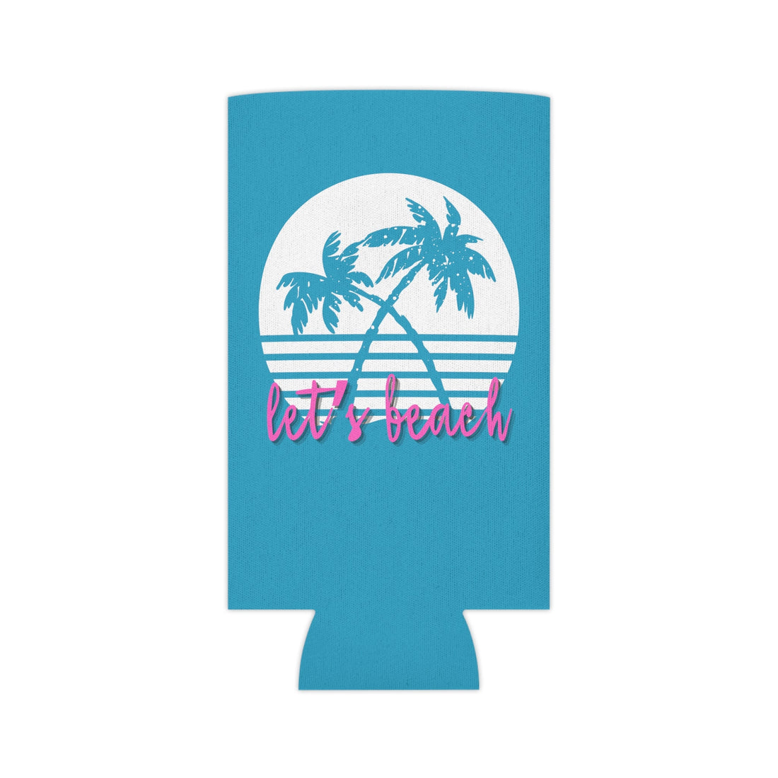 Let's Beach Can Cooler Koozie - Accessories - Positively Sassy - Let's Beach Can Cooler Koozie