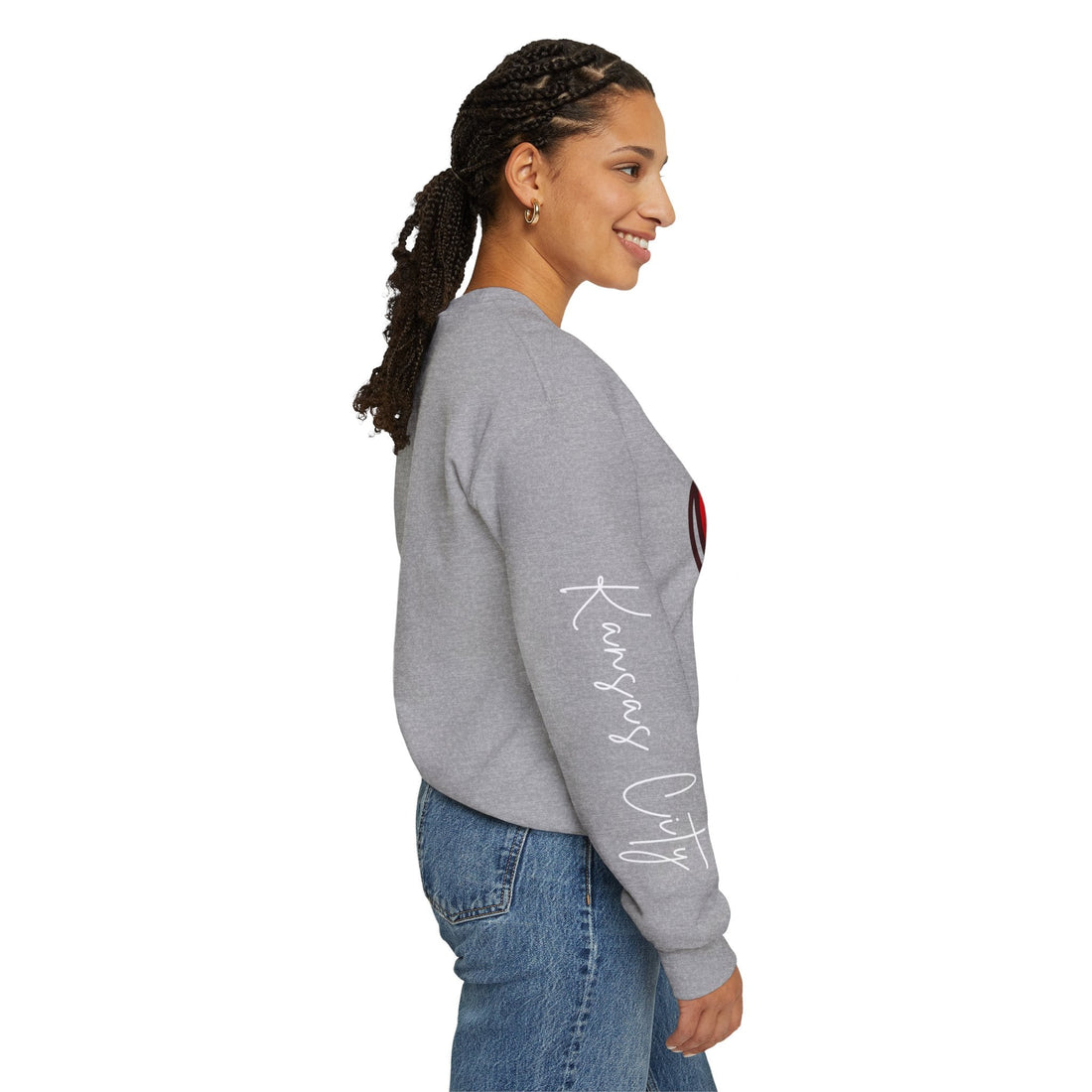 Love Chiefs Crewneck Sweatshirt - Sweatshirt - Positively Sassy - Love Chiefs Crewneck Sweatshirt