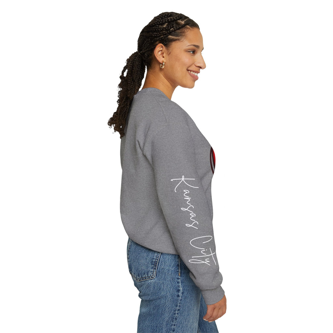 Love Chiefs Crewneck Sweatshirt - Sweatshirt - Positively Sassy - Love Chiefs Crewneck Sweatshirt