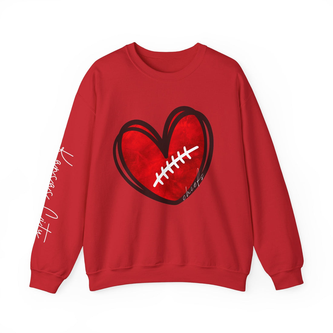 Love Chiefs Crewneck Sweatshirt - Sweatshirt - Positively Sassy - Love Chiefs Crewneck Sweatshirt