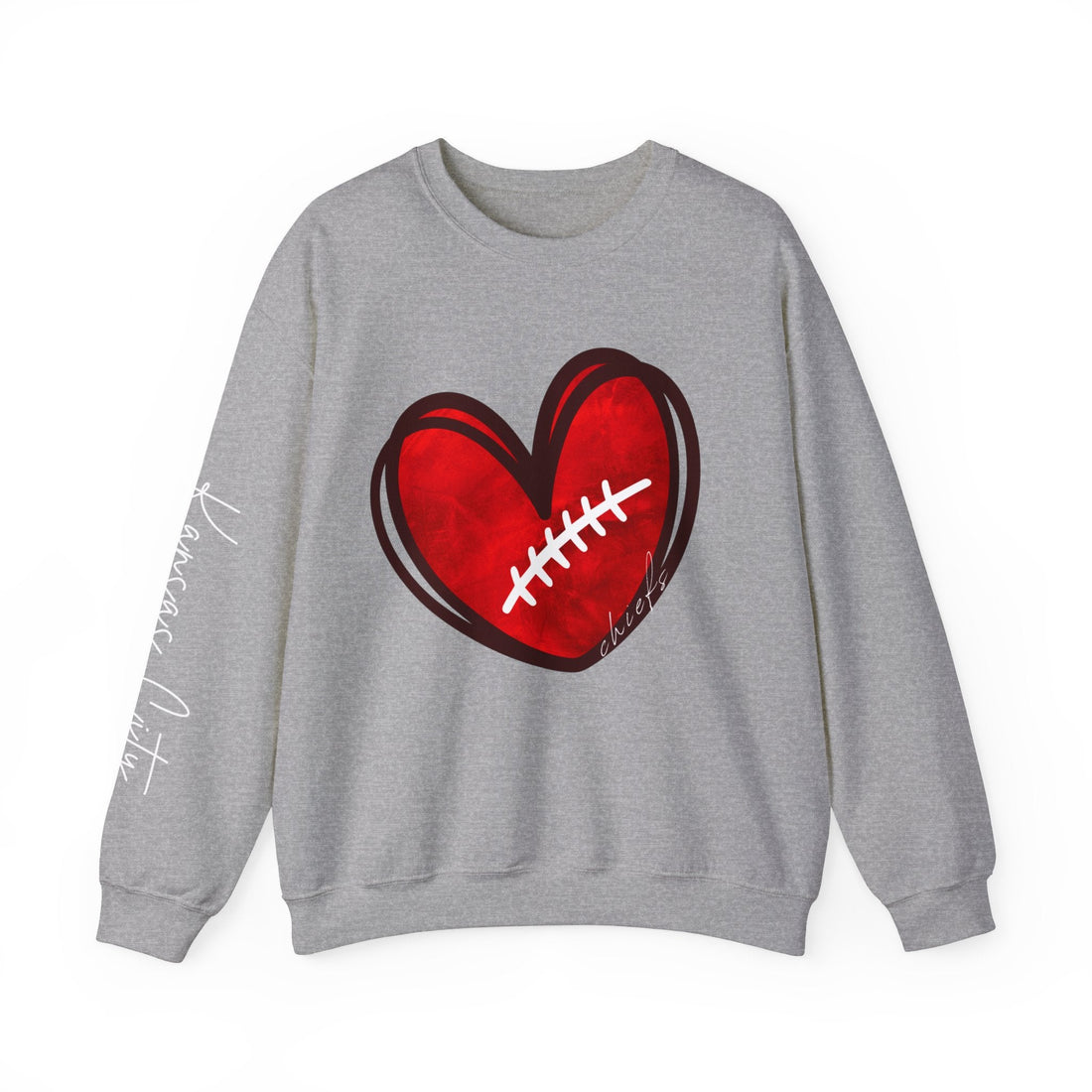 Love Chiefs Crewneck Sweatshirt - Sweatshirt - Positively Sassy - Love Chiefs Crewneck Sweatshirt