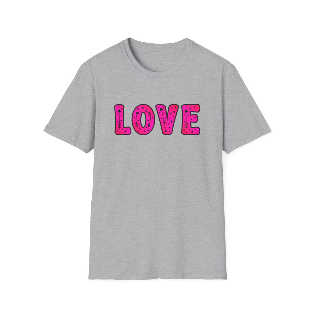 LOVE Unisex Softstyle Gildan 64000 T-Shirt - T-Shirt - Positively Sassy - LOVE Unisex Softstyle Gildan 64000 T-Shirt