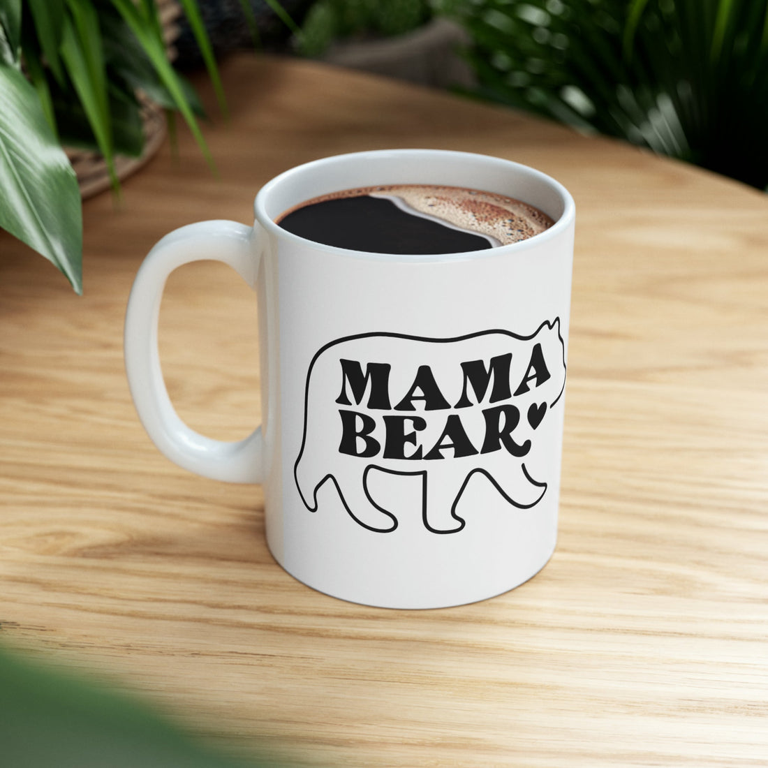 MAMA Bear Ceramic Mug, 11oz - Mug - Positively Sassy - MAMA Bear Ceramic Mug, 11oz