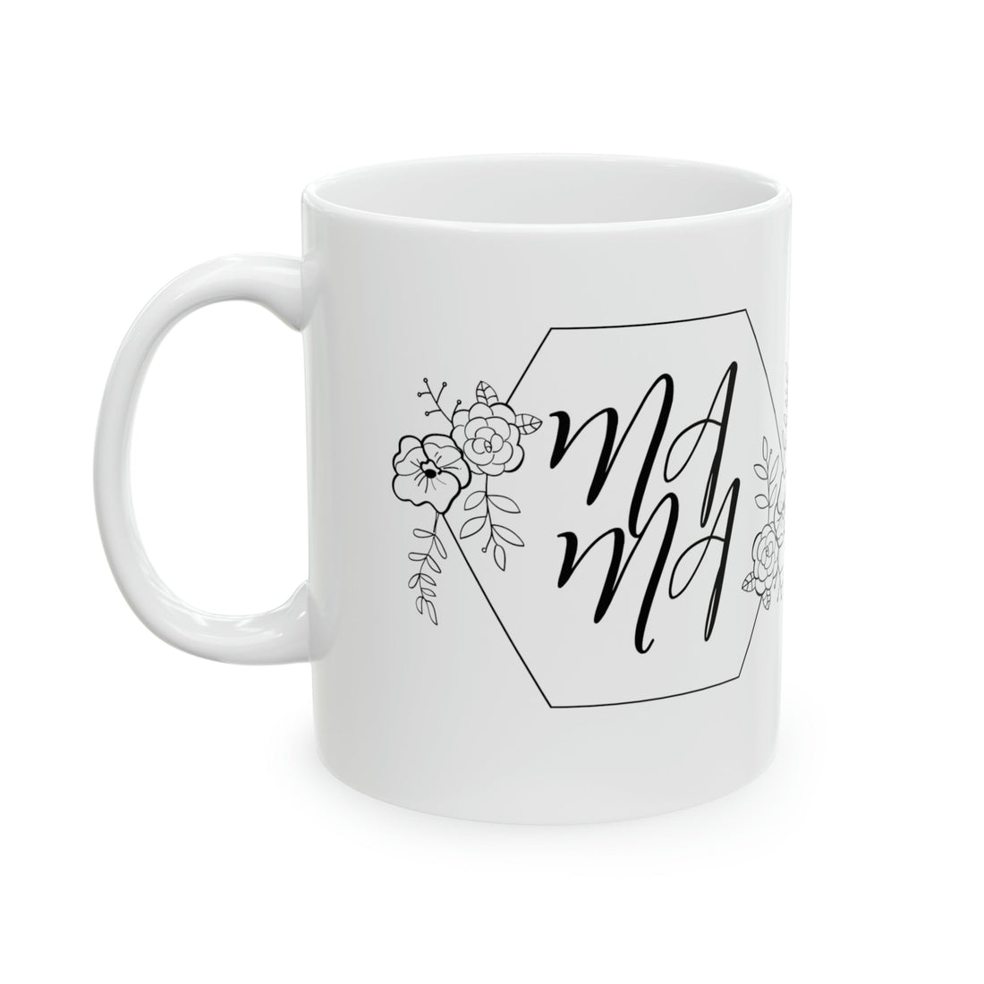 MAMA Elegant Ceramic Mug, 11oz - Mug - Positively Sassy - MAMA Elegant Ceramic Mug, 11oz