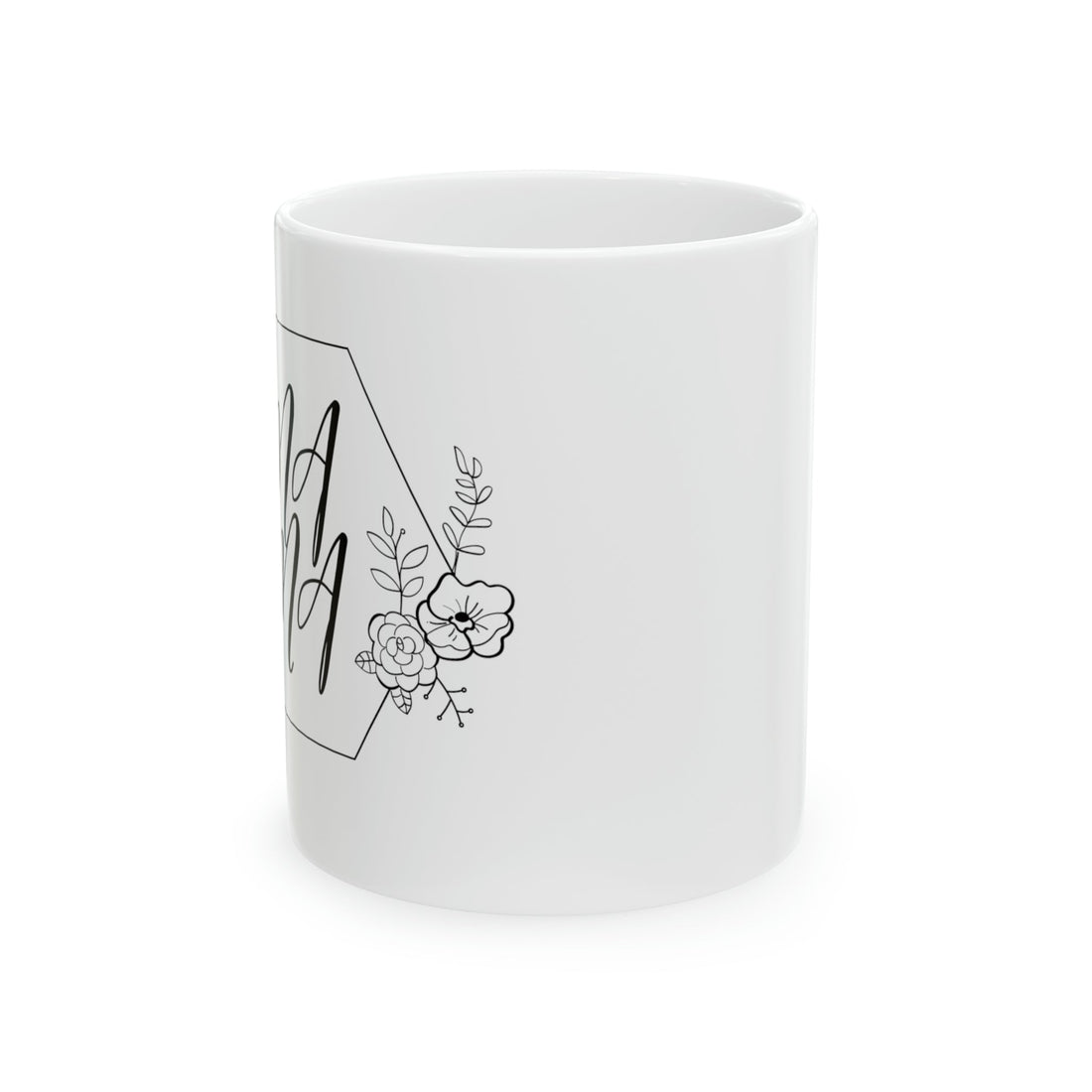 MAMA Elegant Ceramic Mug, 11oz - Mug - Positively Sassy - MAMA Elegant Ceramic Mug, 11oz