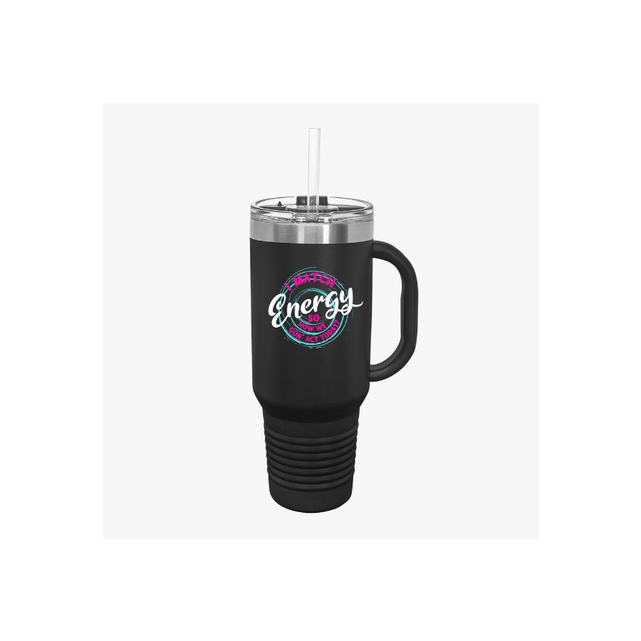 Match Energy Insulated Travel Mug, 40oz - Mug - Positively Sassy - Match Energy Insulated Travel Mug, 40oz