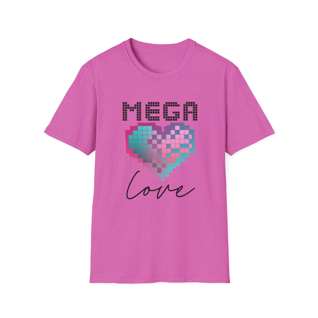 Mega Byte Love Unisex Softstyle Gildan 64000 T-Shirt - T-Shirt - Positively Sassy - Mega Byte Love Unisex Softstyle Gildan 64000 T-Shirt