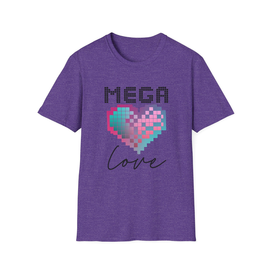 Mega Byte Love Unisex Softstyle Gildan 64000 T-Shirt - T-Shirt - Positively Sassy - Mega Byte Love Unisex Softstyle Gildan 64000 T-Shirt