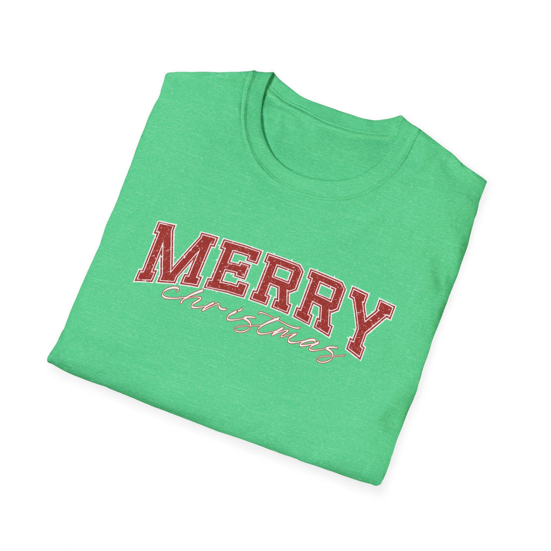 Merry Christmas Unisex Softstyle T-Shirt - T-Shirt - Positively Sassy - Merry Christmas Unisex Softstyle T-Shirt