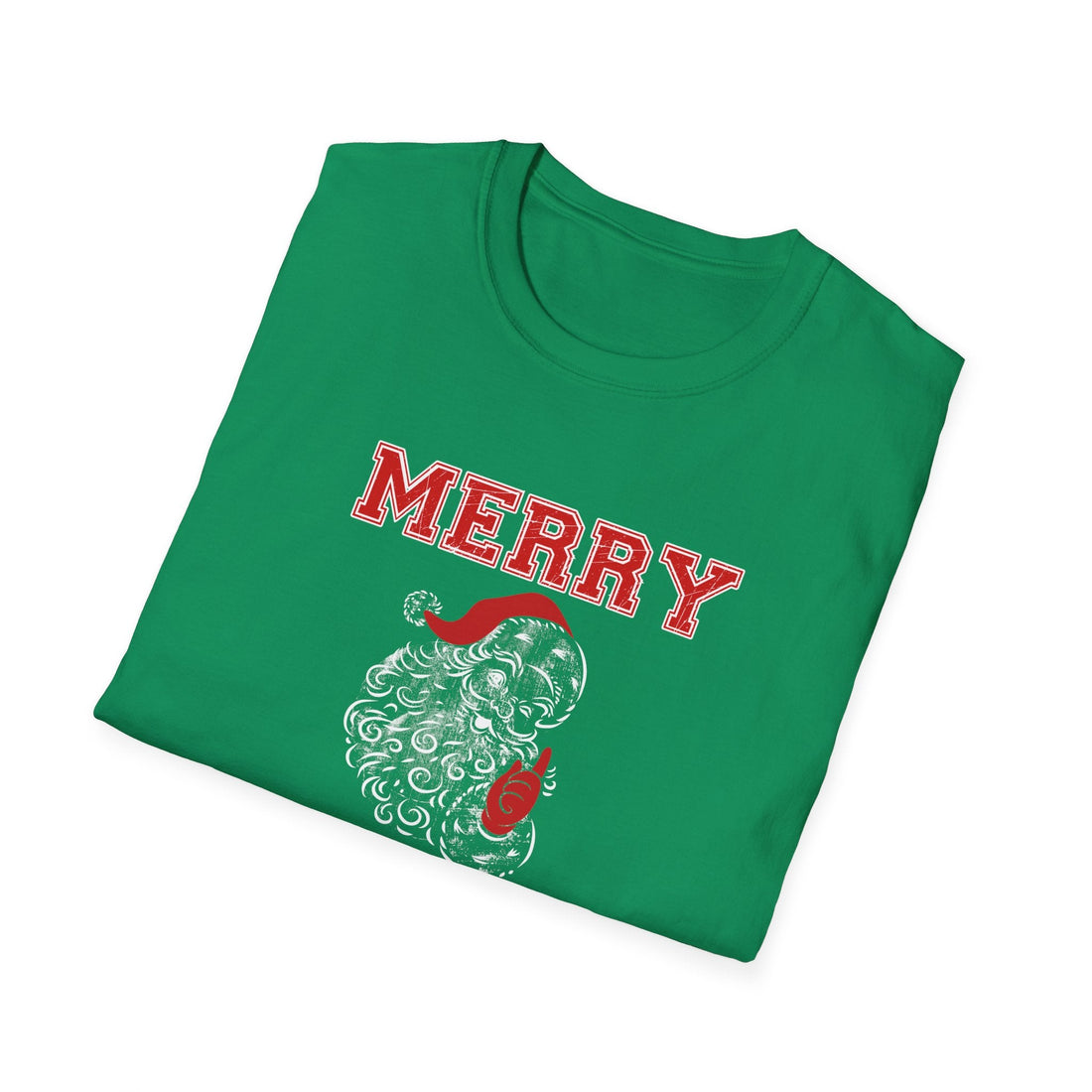 Merry Santa Unisex Softstyle T-Shirt - T-Shirt - Positively Sassy - Merry Santa Unisex Softstyle T-Shirt