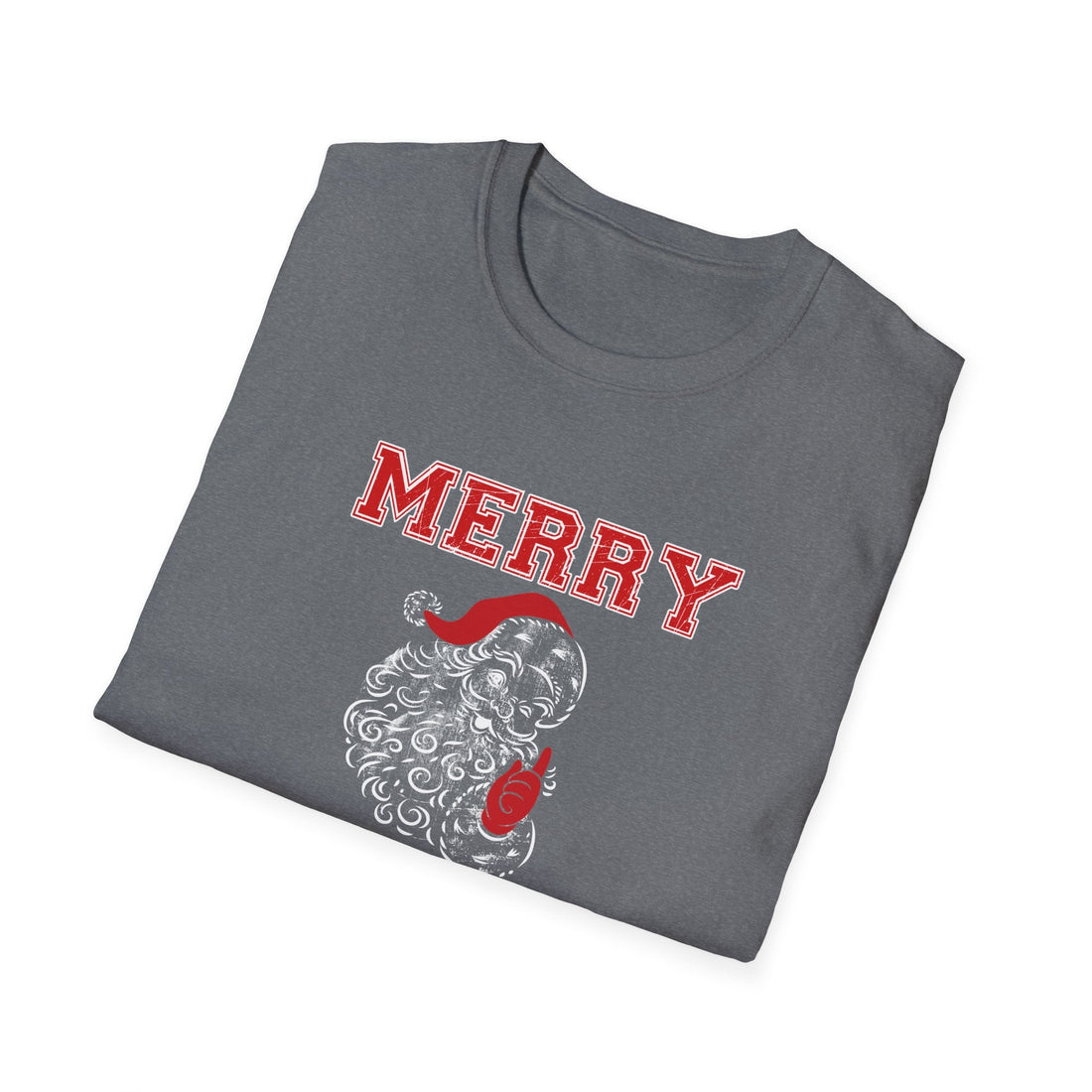 Merry Santa Unisex Softstyle T-Shirt - T-Shirt - Positively Sassy - Merry Santa Unisex Softstyle T-Shirt