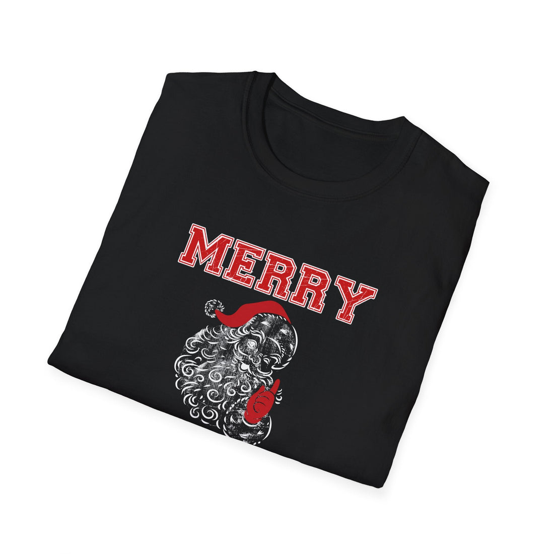 Merry Santa Unisex Softstyle T-Shirt - T-Shirt - Positively Sassy - Merry Santa Unisex Softstyle T-Shirt