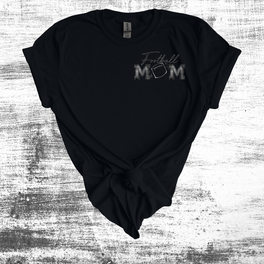 Mom Football Unisex T-Shirt, Gift for Sports Moms, Softstyle Tee, Casual Wear, Birthday Gift for Moms, Mother’s Day - T-Shirt - Positively Sassy - Mom Football Unisex T-Shirt, Gift for Sports Moms, Softstyle Tee, Casual Wear, Birthday Gift for Moms, Mother’s Day