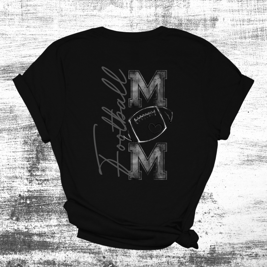 Mom Football Unisex T-Shirt, Gift for Sports Moms, Softstyle Tee, Casual Wear, Birthday Gift for Moms, Mother’s Day - T-Shirt - Positively Sassy - Mom Football Unisex T-Shirt, Gift for Sports Moms, Softstyle Tee, Casual Wear, Birthday Gift for Moms, Mother’s Day
