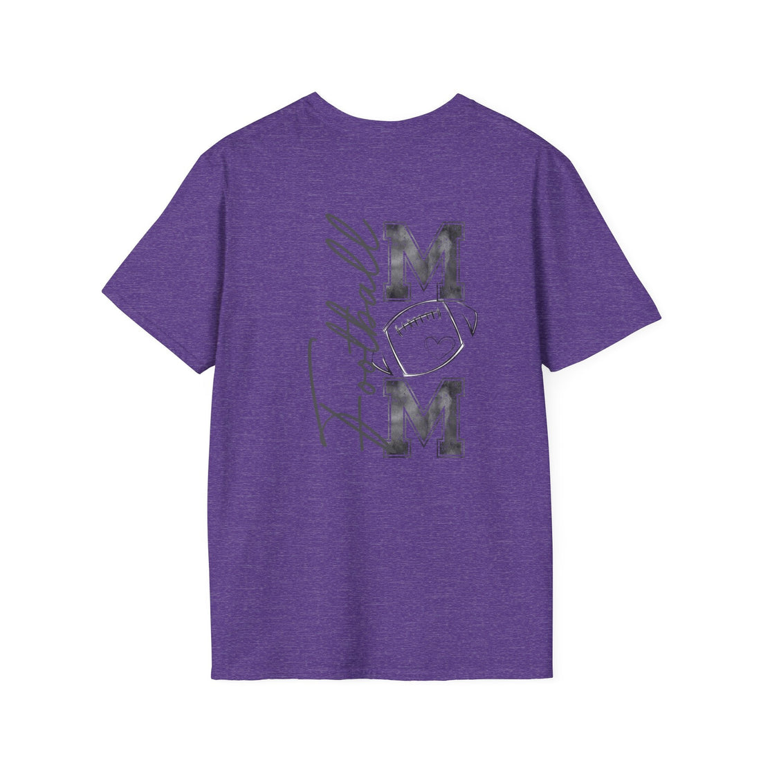 Mom Football Unisex T-Shirt, Gift for Sports Moms, Softstyle Tee, Casual Wear, Birthday Gift for Moms, Mother’s Day - T-Shirt - Positively Sassy - Mom Football Unisex T-Shirt, Gift for Sports Moms, Softstyle Tee, Casual Wear, Birthday Gift for Moms, Mother’s Day