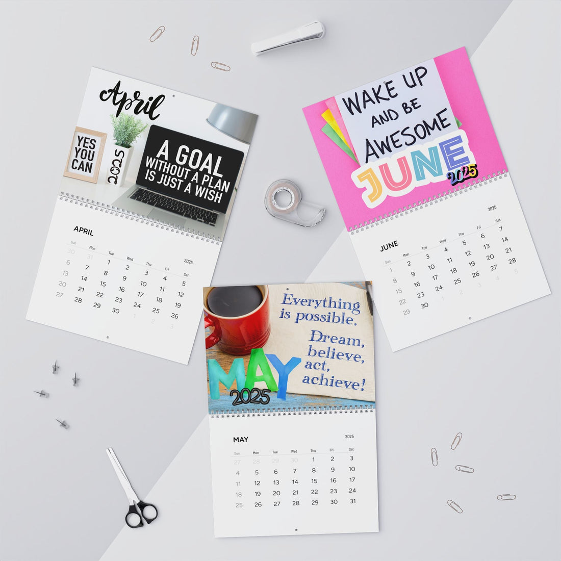 Motivation Wall Calendars (2025) - Calendar - Positively Sassy - Motivation Wall Calendars (2025)