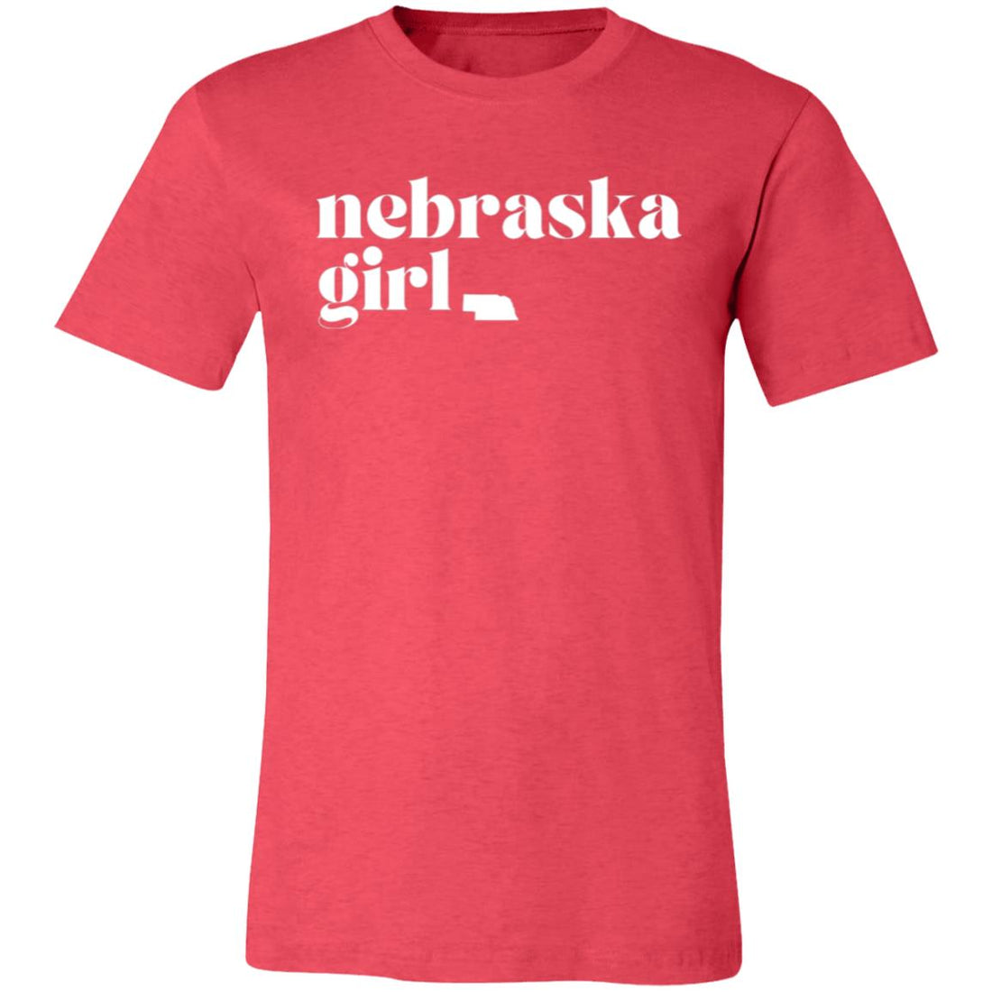 Nebraska Girl Bella 3001 - T - Shirts - Positively Sassy - Nebraska Girl Bella 3001