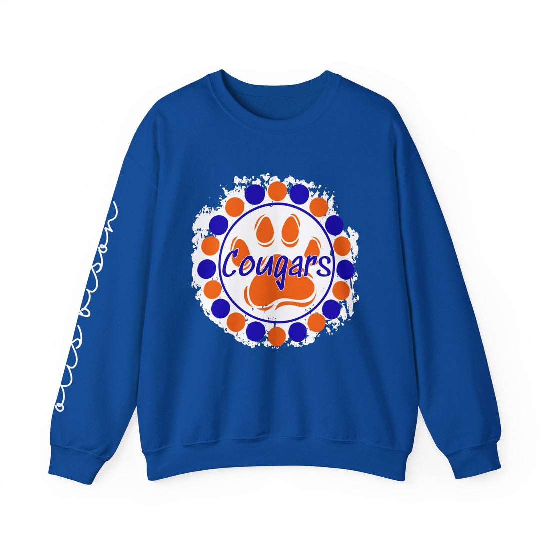 OB Circle Sleeve Print Unisex Heavy Blend™ Crewneck Sweatshirt - Sweatshirt - Positively Sassy - OB Circle Sleeve Print Unisex Heavy Blend™ Crewneck Sweatshirt