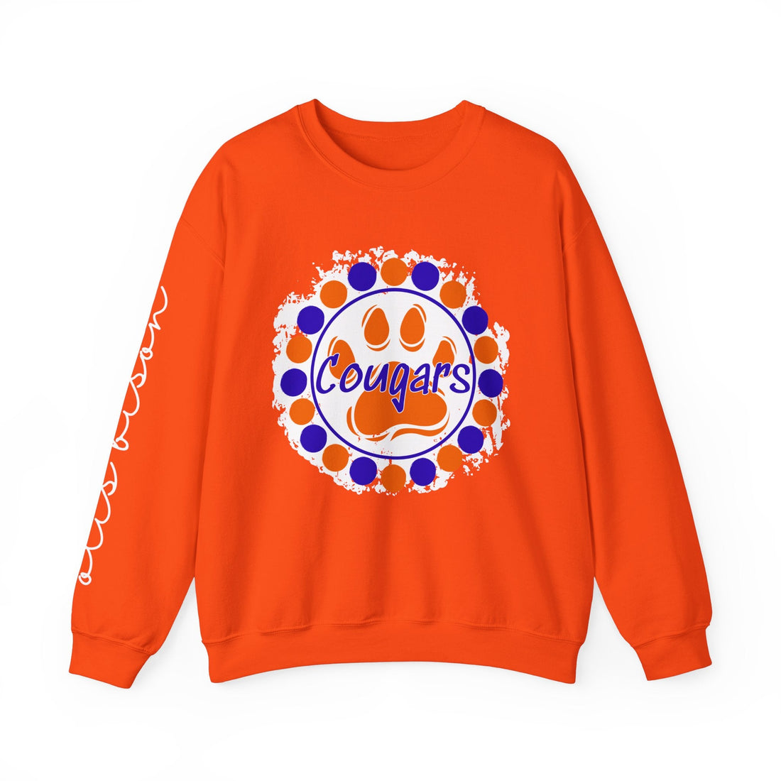 OB Circle Sleeve Print Unisex Heavy Blend™ Crewneck Sweatshirt - Sweatshirt - Positively Sassy - OB Circle Sleeve Print Unisex Heavy Blend™ Crewneck Sweatshirt