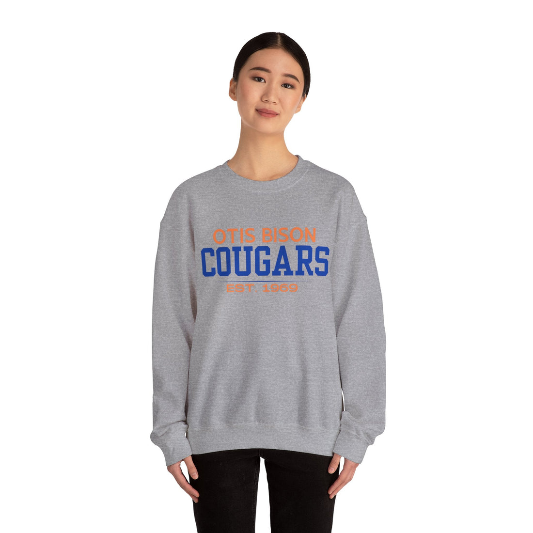 OB Cougars Est (OB 16) Unisex Heavy Blend™ Crewneck Sweatshirt - Sweatshirt - Positively Sassy - OB Cougars Est (OB 16) Unisex Heavy Blend™ Crewneck Sweatshirt