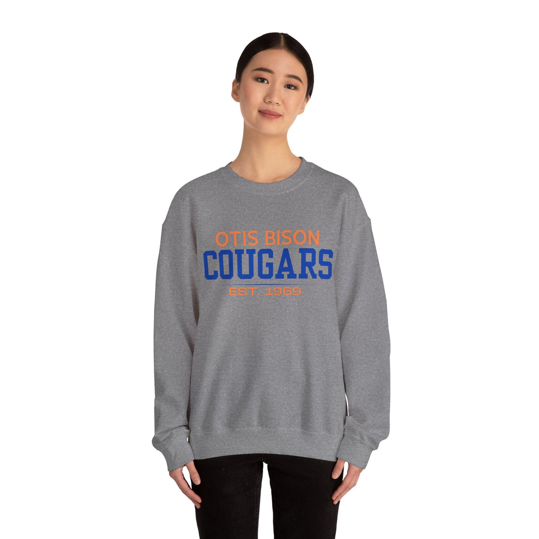 OB Cougars Est (OB 16) Unisex Heavy Blend™ Crewneck Sweatshirt - Sweatshirt - Positively Sassy - OB Cougars Est (OB 16) Unisex Heavy Blend™ Crewneck Sweatshirt