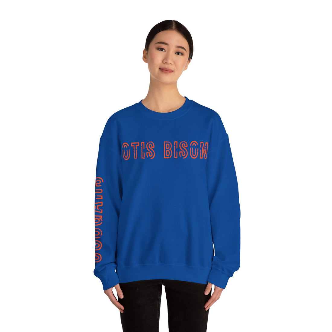 OB sleeve print Unisex Heavy Blend™ Crewneck Sweatshirt - Sweatshirt - Positively Sassy - OB sleeve print Unisex Heavy Blend™ Crewneck Sweatshirt