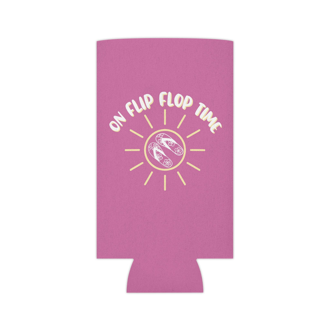 On Flip Flop Time Can Cooler Koozie - Accessories - Positively Sassy - On Flip Flop Time Can Cooler Koozie