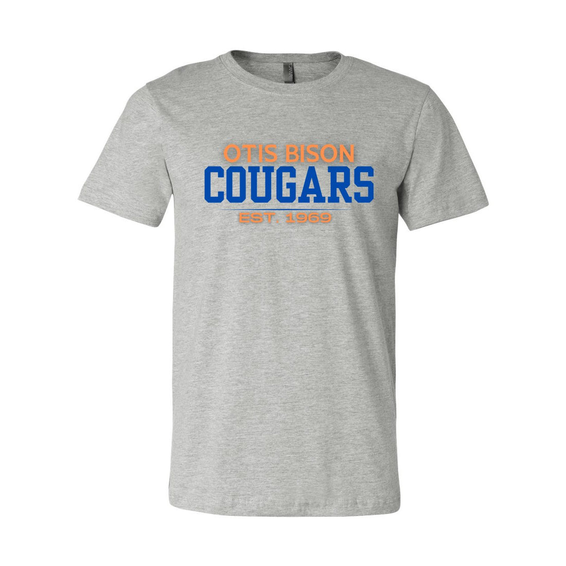 Otis Bison Cougars Est. Short Sleeve Jersey Tee - T - Shirts - Positively Sassy - Otis Bison Cougars Est. Short Sleeve Jersey Tee