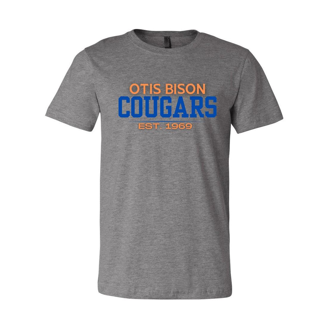 Otis Bison Cougars Est. Short Sleeve Jersey Tee - T - Shirts - Positively Sassy - Otis Bison Cougars Est. Short Sleeve Jersey Tee