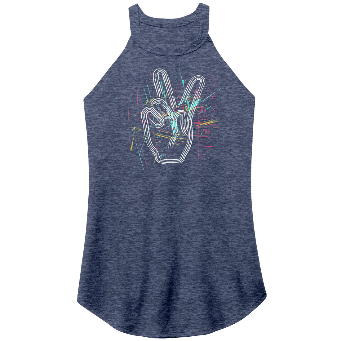 Paint Peace Rocker Tank - Apparel - Positively Sassy - Paint Peace Rocker Tank