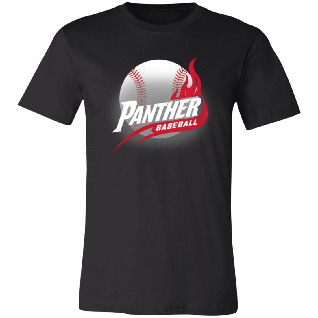 Panther Baseball 3001C Bella + Canvas Unisex Jersey Short - Sleeve T-Shirt - T-Shirts - Positively Sassy - Panther Baseball 3001C Bella + Canvas Unisex Jersey Short - Sleeve T-Shirt