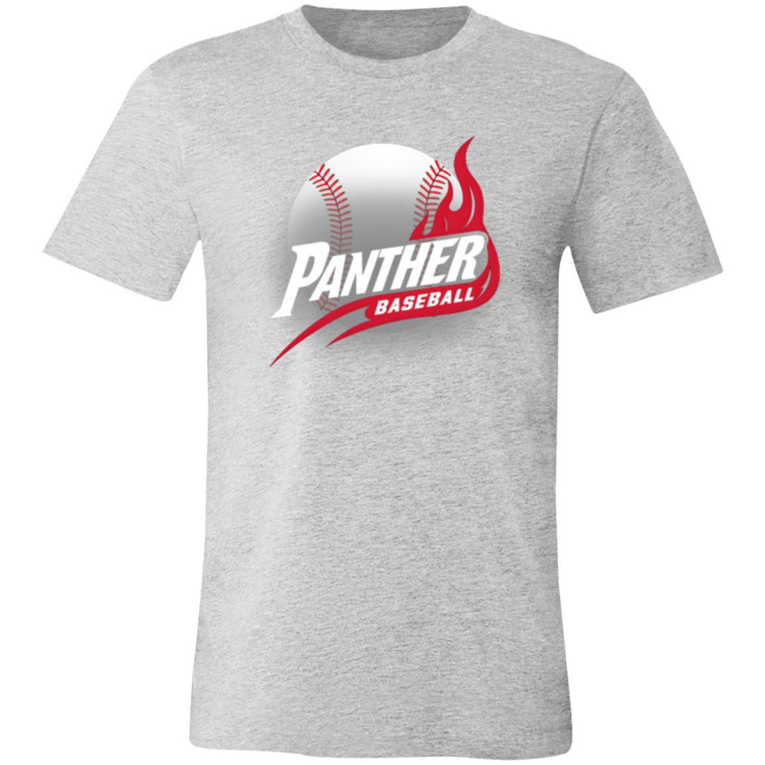 Panther Baseball 3001C Bella + Canvas Unisex Jersey Short - Sleeve T-Shirt - T-Shirts - Positively Sassy - Panther Baseball 3001C Bella + Canvas Unisex Jersey Short - Sleeve T-Shirt