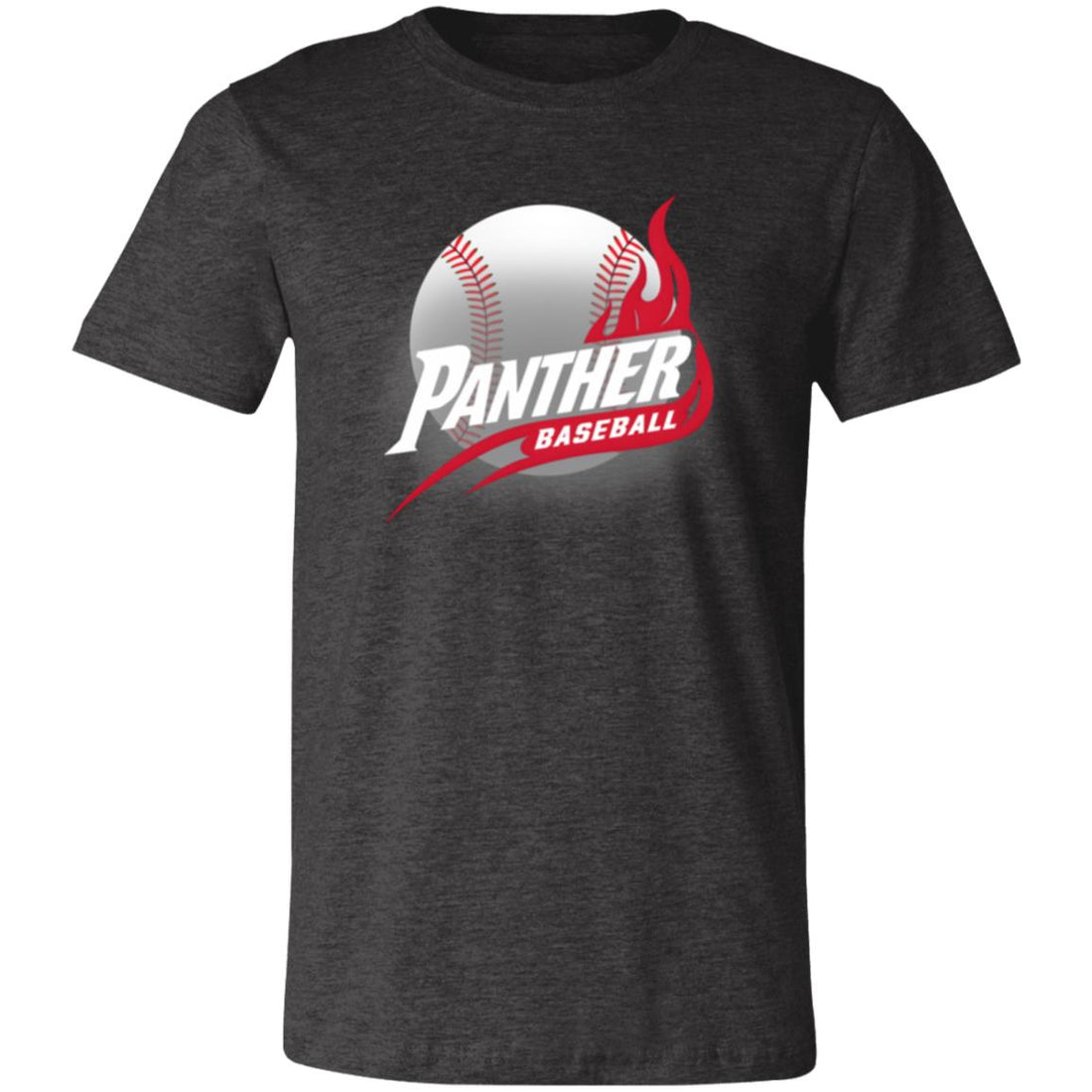 Panther Baseball 3001C Bella + Canvas Unisex Jersey Short - Sleeve T-Shirt - T-Shirts - Positively Sassy - Panther Baseball 3001C Bella + Canvas Unisex Jersey Short - Sleeve T-Shirt