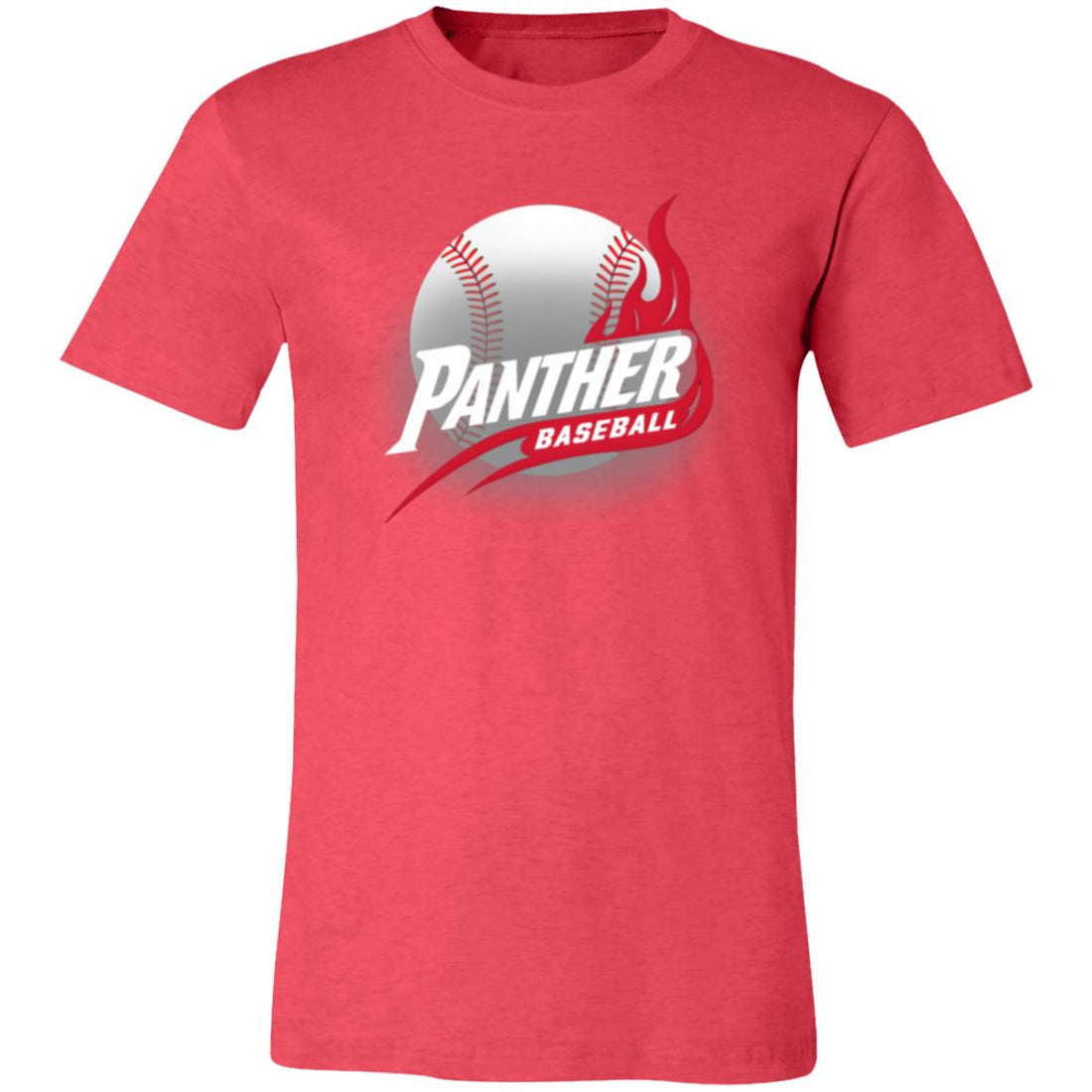 Panther Baseball 3001C Bella + Canvas Unisex Jersey Short - Sleeve T-Shirt - T-Shirts - Positively Sassy - Panther Baseball 3001C Bella + Canvas Unisex Jersey Short - Sleeve T-Shirt