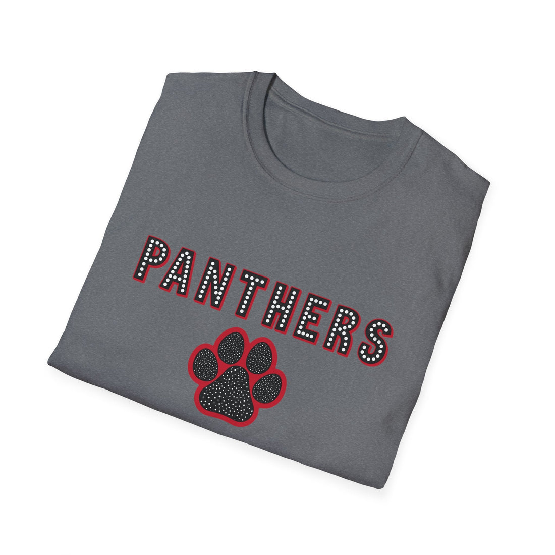 Panthers Dots Pride Softstyle T-Shirt - Perfect for Sports Fans - T-Shirt - Positively Sassy - Panthers Dots Pride Softstyle T-Shirt - Perfect for Sports Fans