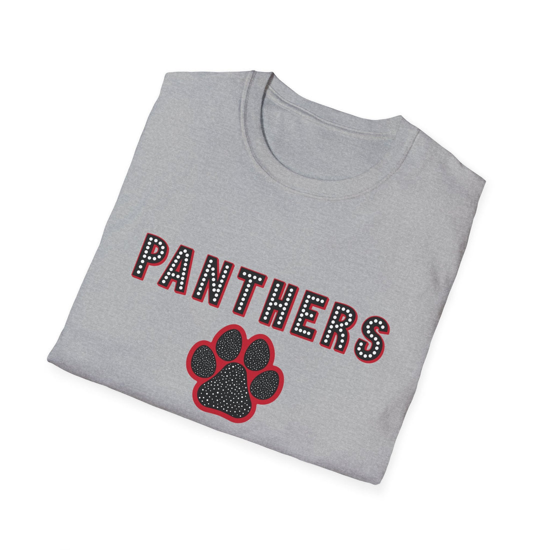 Panthers Dots Pride Softstyle T-Shirt - Perfect for Sports Fans - T-Shirt - Positively Sassy - Panthers Dots Pride Softstyle T-Shirt - Perfect for Sports Fans