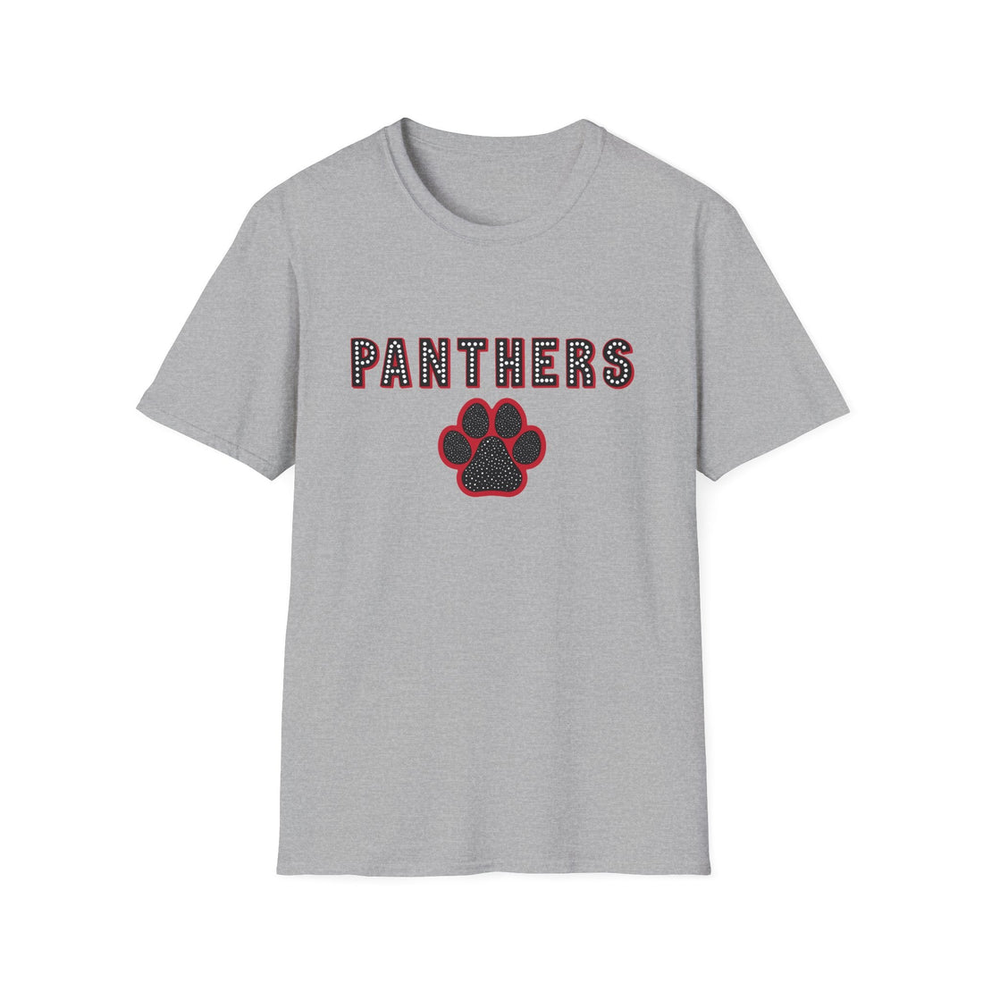 Panthers Dots Pride Softstyle T-Shirt - Perfect for Sports Fans - T-Shirt - Positively Sassy - Panthers Dots Pride Softstyle T-Shirt - Perfect for Sports Fans