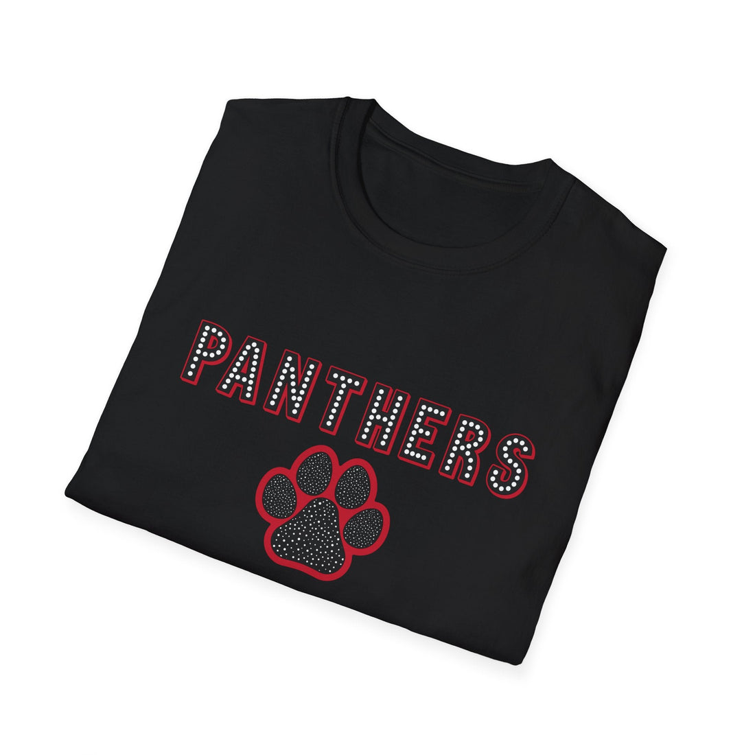 Panthers Dots Pride Softstyle T-Shirt - Perfect for Sports Fans - T-Shirt - Positively Sassy - Panthers Dots Pride Softstyle T-Shirt - Perfect for Sports Fans