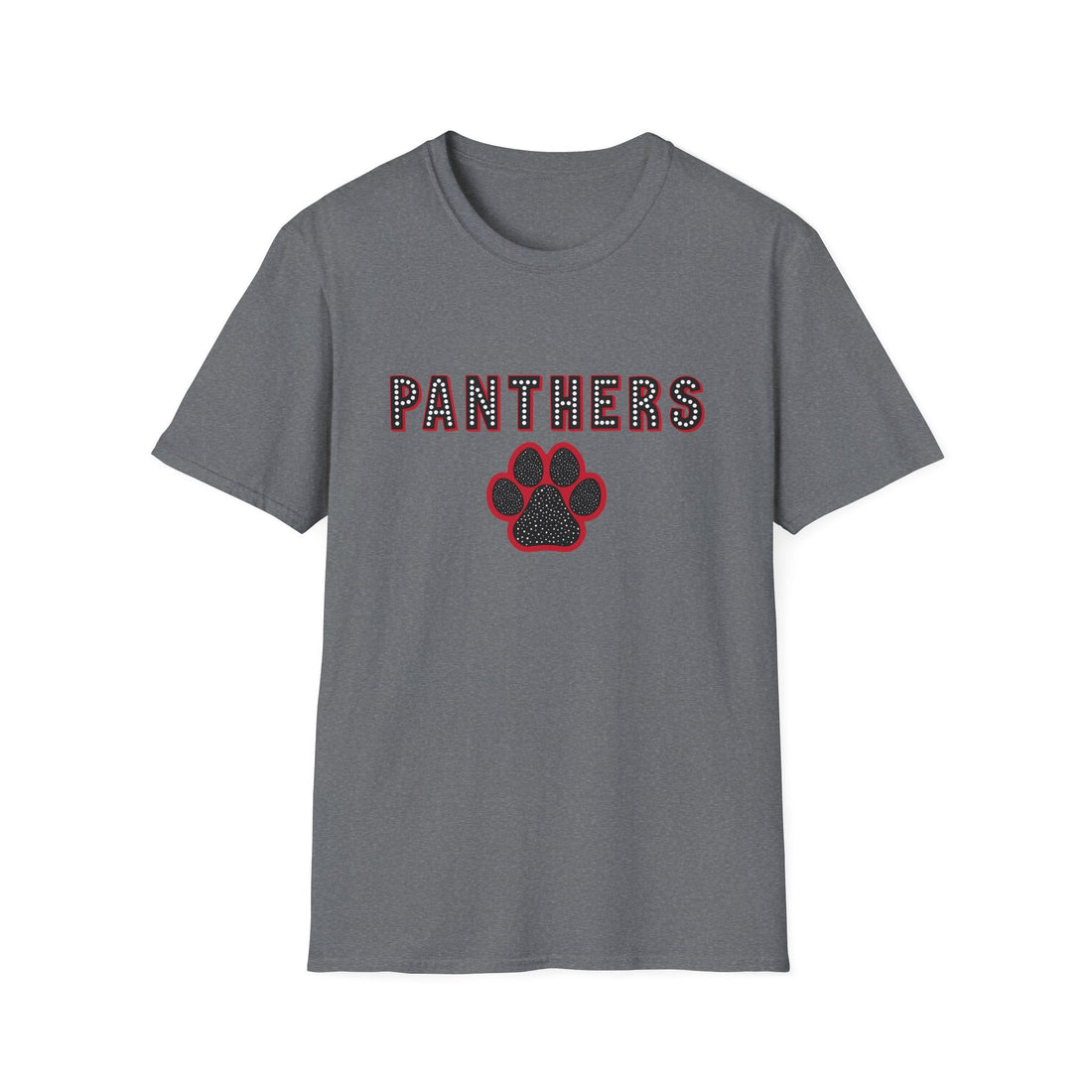 Panthers Dots Pride Softstyle T-Shirt - Perfect for Sports Fans - T-Shirt - Positively Sassy - Panthers Dots Pride Softstyle T-Shirt - Perfect for Sports Fans