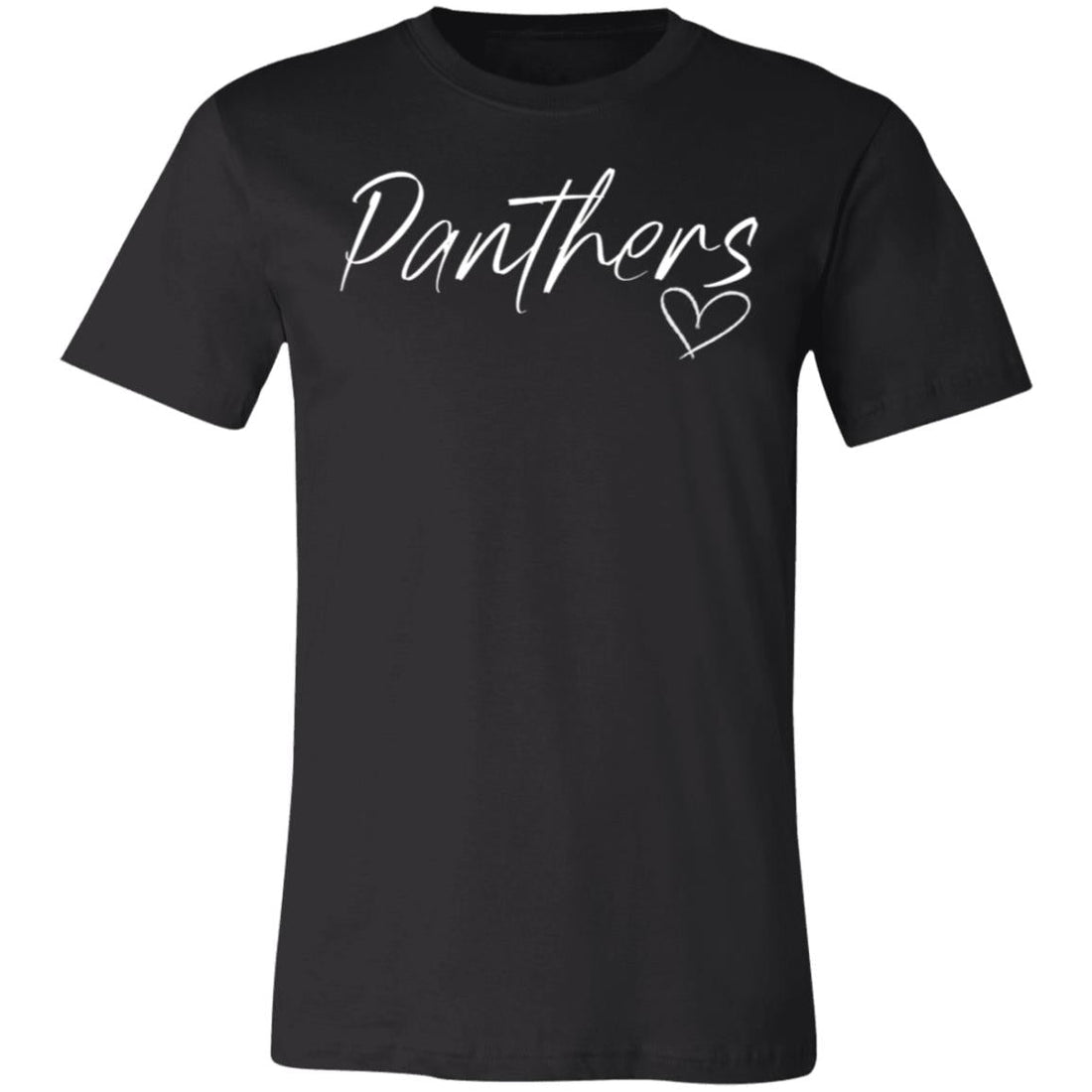 Panthers Heart T-Shirt - T-Shirts - Positively Sassy - Panthers Heart T-Shirt