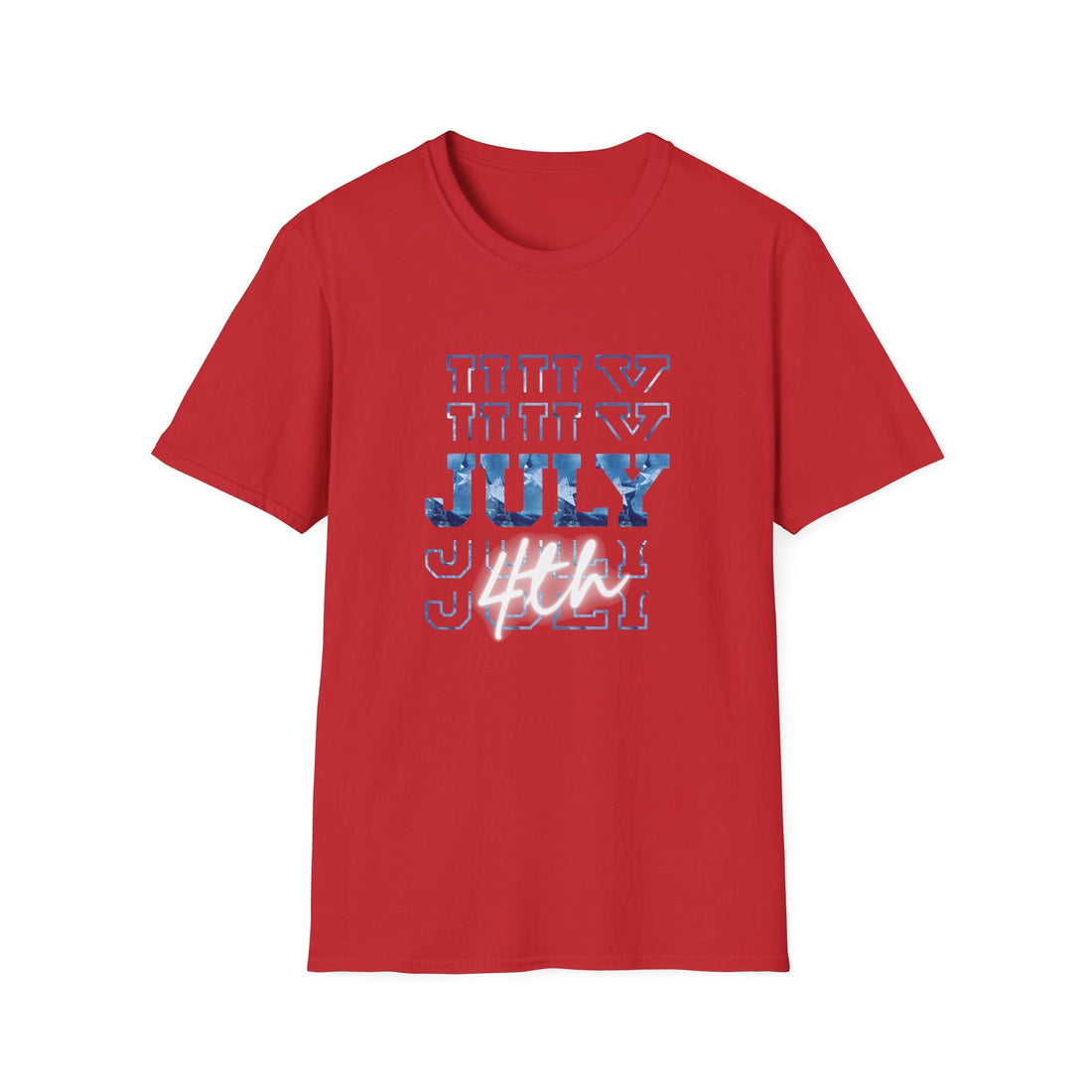 Patriotic July 4th Unisex T-Shirt - Perfect for Independence Day Celebrations, Family Gatherings, BBQs, and Summer Style! - T-Shirt - Positively Sassy - Patriotic July 4th Unisex T-Shirt - Perfect for Independence Day Celebrations, Family Gatherings, BBQs, and Summer Style!