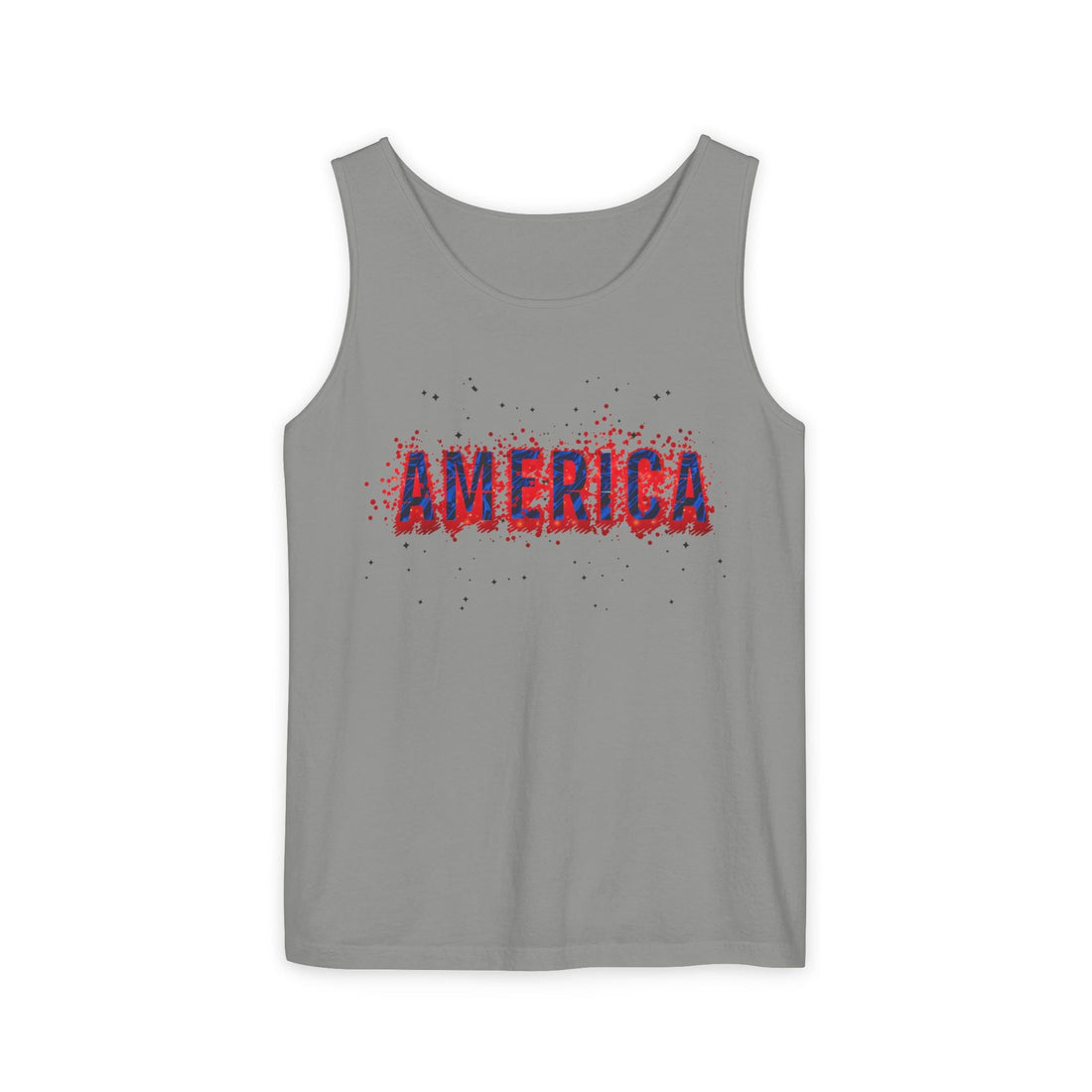 Patriotic Tank Top for Summer Celebrations, Unisex Fourth of July Apparel, Casual Independence Day Outfit, Festive Vacation Wear, [...] - Tank Top - Positively Sassy - Patriotic Tank Top for Summer Celebrations, Unisex Fourth of July Apparel, Casual Independence Day Outfit, Festive Vacation Wear, [...]